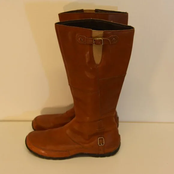 Brown Leather Women's Boots - Picture 14 of 15